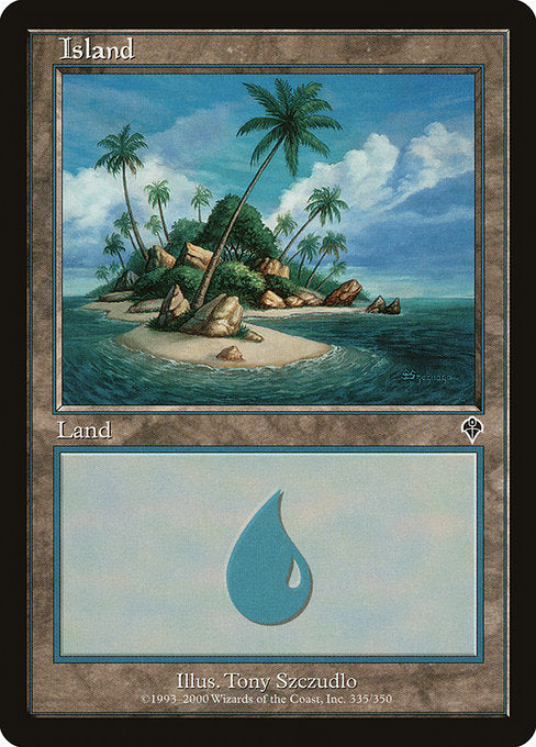 Island (335) (Foil) - Invasion - Game On