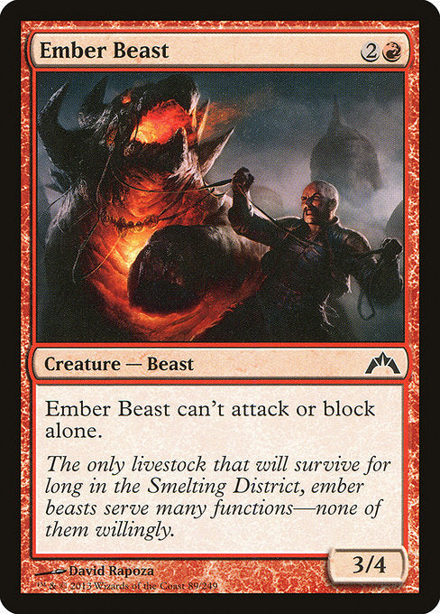 Ember Beast (89) (Foil) - Gatecrash - Game On