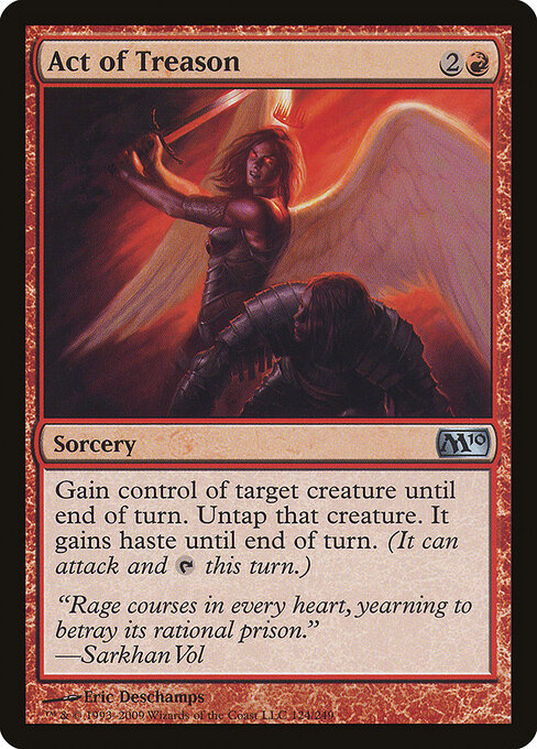 Act of Treason (124) (Foil) - Magic 2010 - Game On