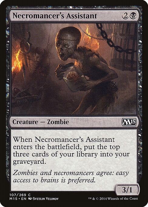 Necromancer's Assistant (107) (Foil) - Magic 2015 - Game On