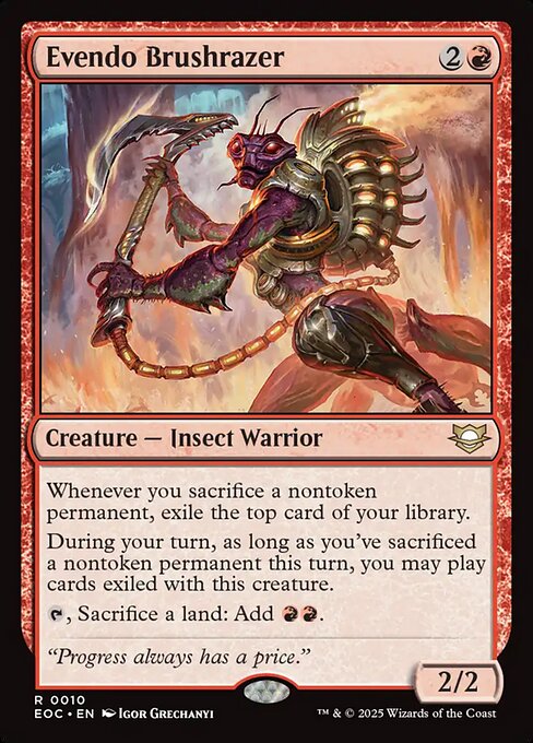 Evendo Brushrazer (10) - Edge of Eternities Commander - Game On