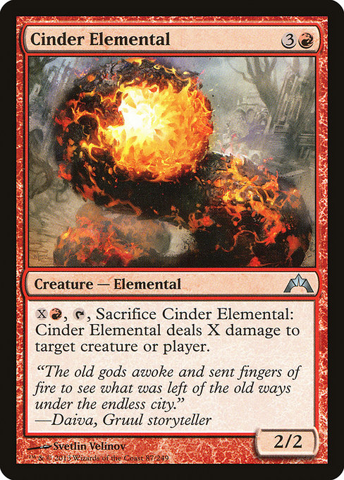 Cinder Elemental (87) (Foil) - Gatecrash - Game On