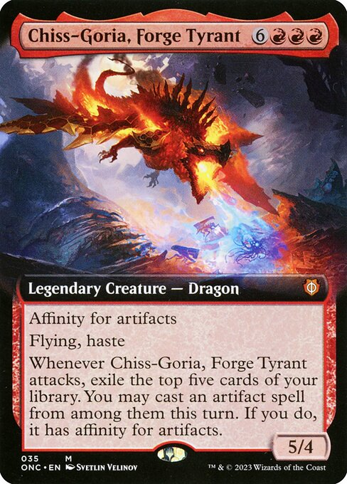 Chiss-Goria, Forge Tyrant (35) - EXTENDED ART - Phyrexia: All Will Be One Commander - Game On