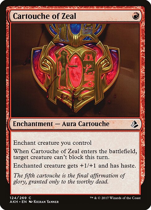 Cartouche of Zeal (124) - Amonkhet - Game On