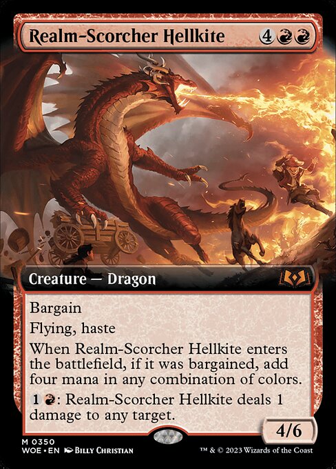 Realm-Scorcher Hellkite (350) - EXTENDED ART - Wilds of Eldraine - Game On