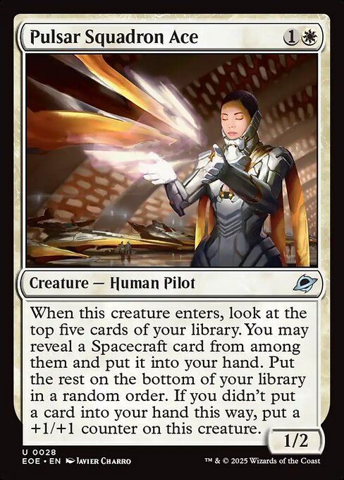 Pulsar Squadron Ace (28) (Foil) - Edge of Eternities - Game On
