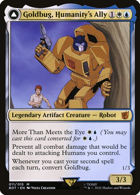 Goldbug, Humanity's Ally // Goldbug, Scrappy Scout (11) - Transformers - Game On