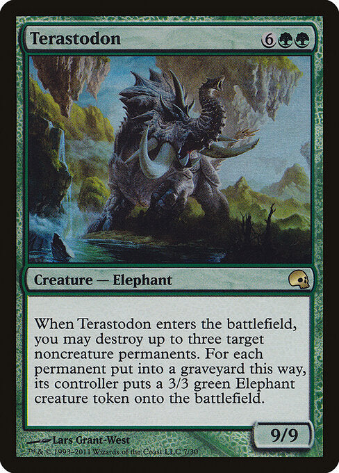 Terastodon (7) (Foil) - Premium Deck Series: Graveborn - Game On