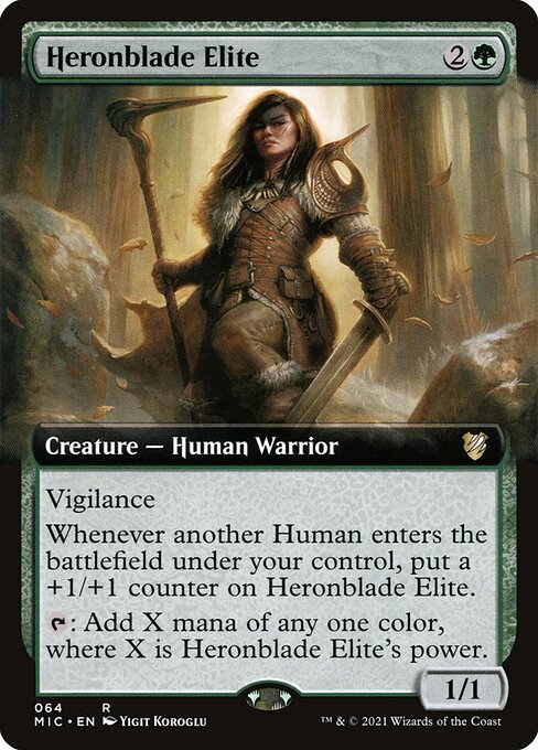 Heronblade Elite (64) - EXTENDED ART - Midnight Hunt Commander - Game On