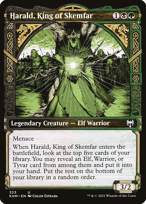 Harald, King of Skemfar (323) - SHOWCASE (Foil) - Kaldheim - Game On