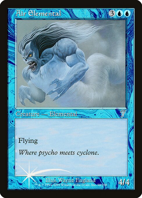 Air Elemental (58★) - Seventh Edition - Game On