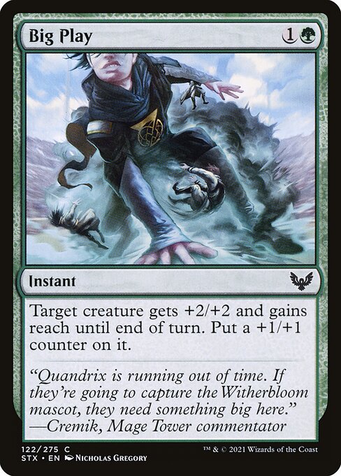 Big Play (122) (Foil) - Strixhaven: School of Mages - Game On