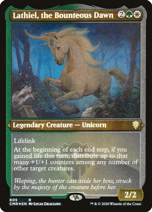 Lathiel, the Bounteous Dawn (605) (Etched) - Commander Legends - Game On