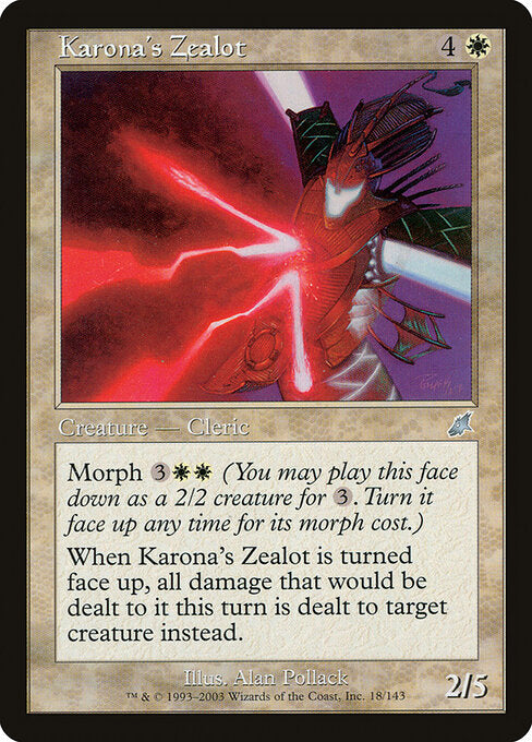Karona's Zealot (18) (Foil) - Scourge - Game On