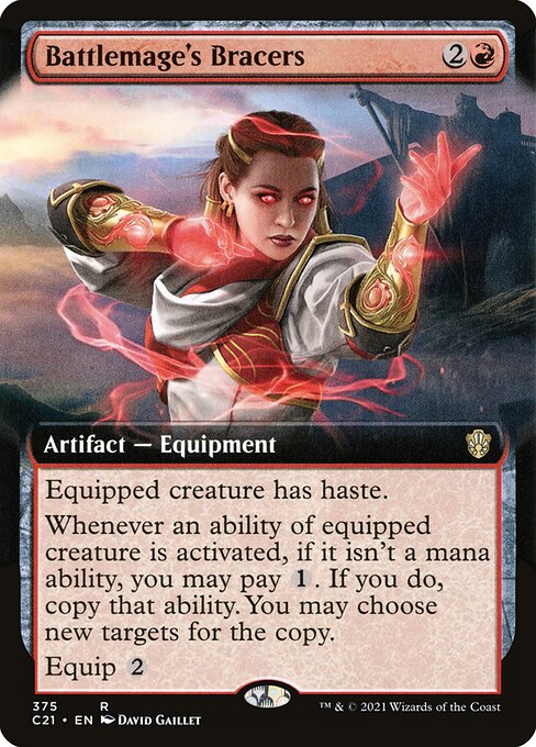 Battlemage's Bracers (375) - EXTENDED ART - Commander 2021 - Game On