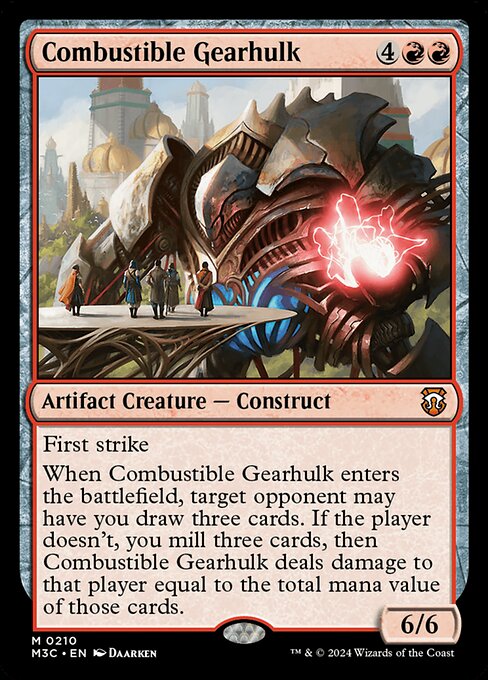Combustible Gearhulk (210) - Modern Horizons 3 Commander - Game On