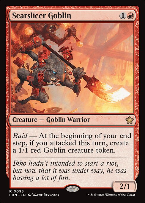Searslicer Goblin (93) (Foil) - Foundations - Game On
