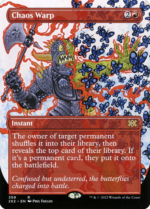 Chaos Warp (359) - BORDERLESS - FULL ART - Double Masters 2022 - Game On