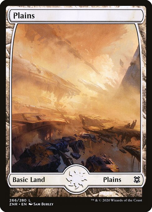 Plains (266) - FULL ART (Foil) - Zendikar Rising - Game On