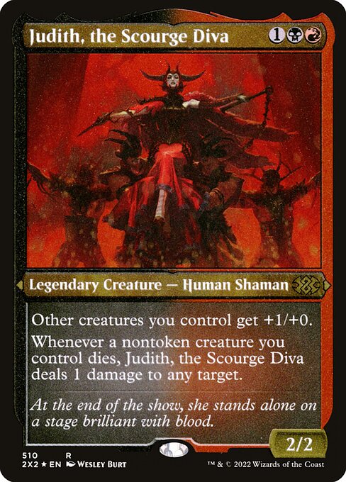 Judith, the Scourge Diva (510) (Etched) - Double Masters 2022 - Game On