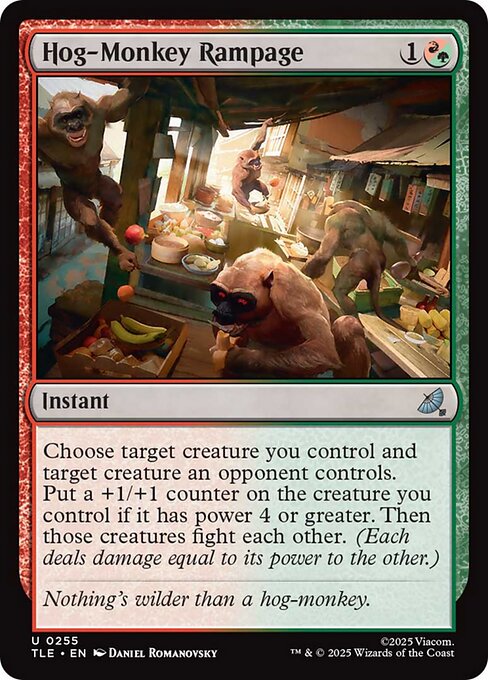 Hog-Monkey Rampage (255) (Foil) - Avatar: The Last Airbender Eternal - Game On