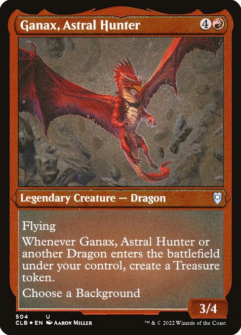 Ganax, Astral Hunter (504) (Etched) - Commander Legends: Battle for Baldur's Gate - Game On