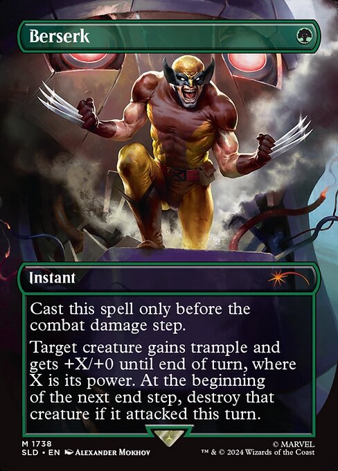 Berserk (1738) - BORDERLESS - FULL ART (Foil) - Secret Lair Drop - Game On