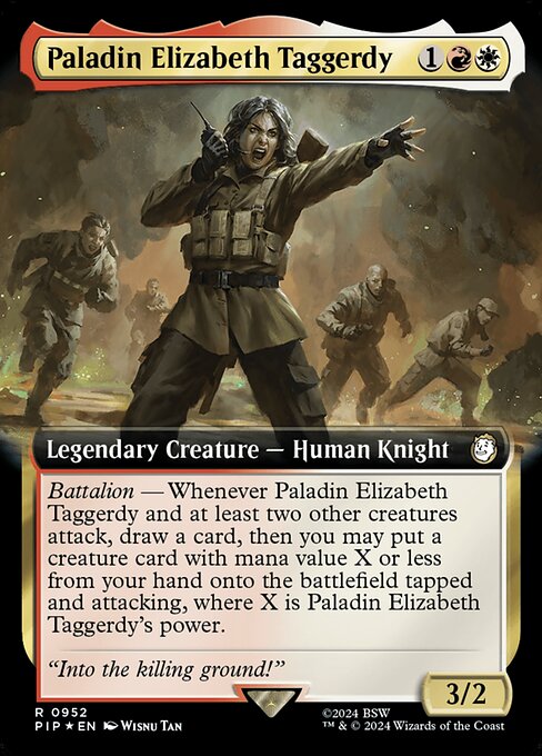 Paladin Elizabeth Taggerdy (952) - EXTENDED ART (Foil) - Fallout - Game On