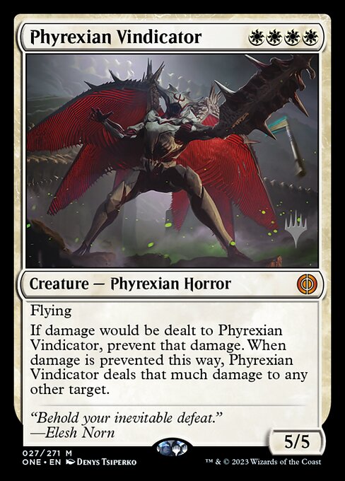 Phyrexian Vindicator (27p) - Phyrexia: All Will Be One Promos - Game On
