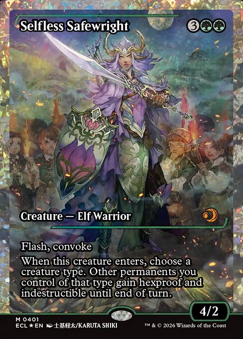 Selfless Safewright (401) - SHOWCASE - FULL ART (Foil) - Lorwyn Eclipsed - Game On