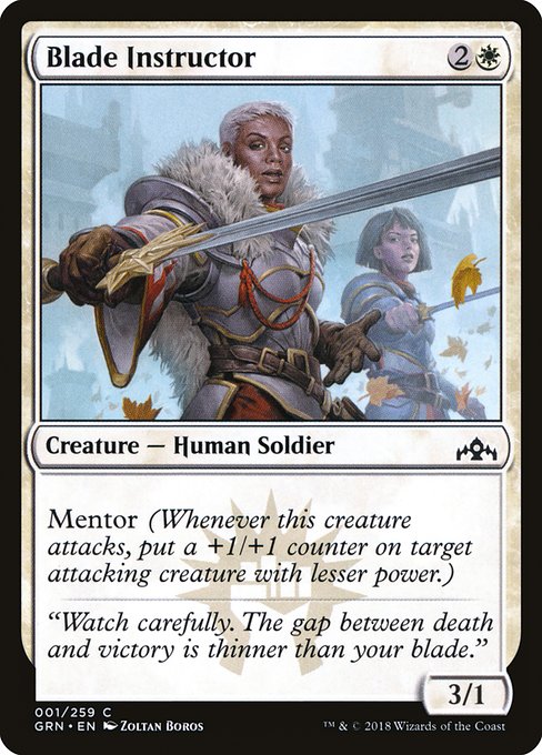 Blade Instructor (1) (Foil) - Guilds of Ravnica - Game On