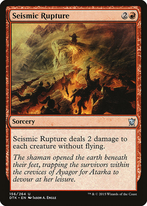 Seismic Rupture (156) (Foil) - Dragons of Tarkir - Game On