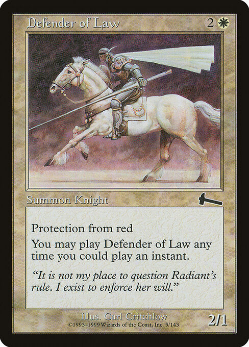 Defender of Law (5) - Urza's Legacy - Game On