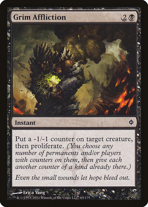 Grim Affliction (63) - New Phyrexia - Game On