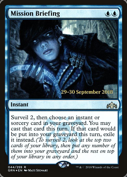 Mission Briefing (44s) (Foil) - Guilds of Ravnica Promos - Game On