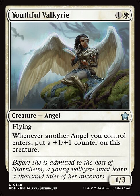 Youthful Valkyrie (149) (Foil) - Foundations - Game On