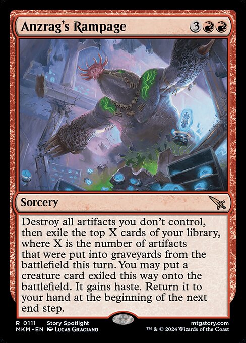 Anzrag's Rampage (111) (Foil) - Murders at Karlov Manor - Game On