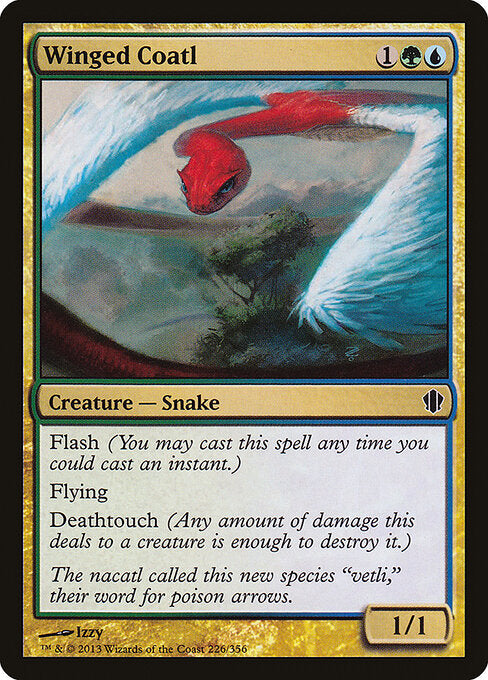 Winged Coatl (226) - Commander 2013 - Game On