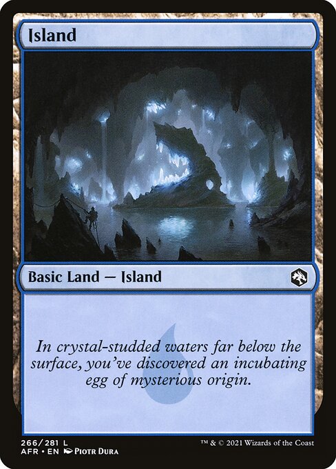 Island (266) (Foil) - Adventures in the Forgotten Realms - Game On
