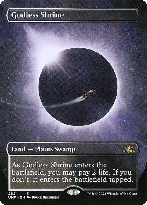 Godless Shrine (282) - BORDERLESS - FULL ART (Foil) - Unfinity - Game On
