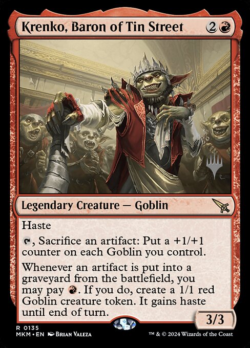 Krenko, Baron of Tin Street (135p) (Foil) - Murders at Karlov Manor Promos - Game On