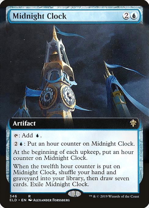 Midnight Clock (346) - EXTENDED ART (Foil) - Throne of Eldraine - Game On