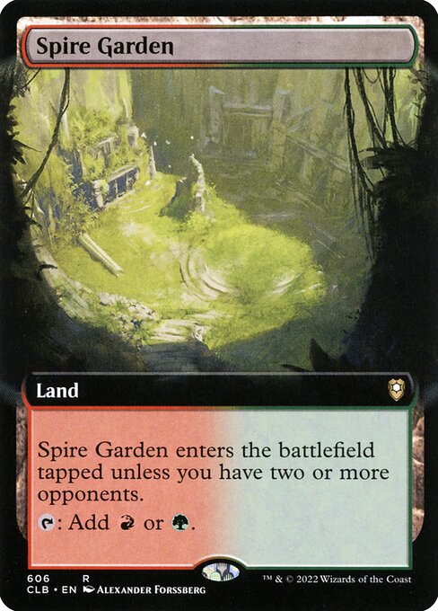 Spire Garden (606) - EXTENDED ART (Foil) - Commander Legends: Battle for Baldur's Gate - Game On