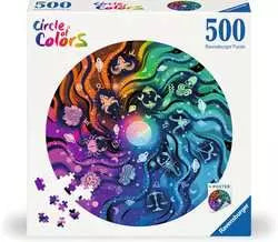 Astrology 500 pc Round Puzzle - Game On