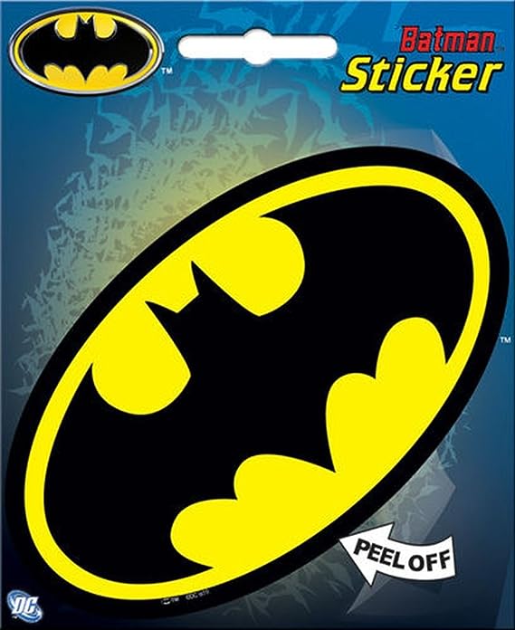Batman Logo Oval Sticker - Game On