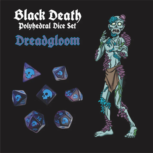 Black Death Dreadgloom - RPG Dice Set - Game On