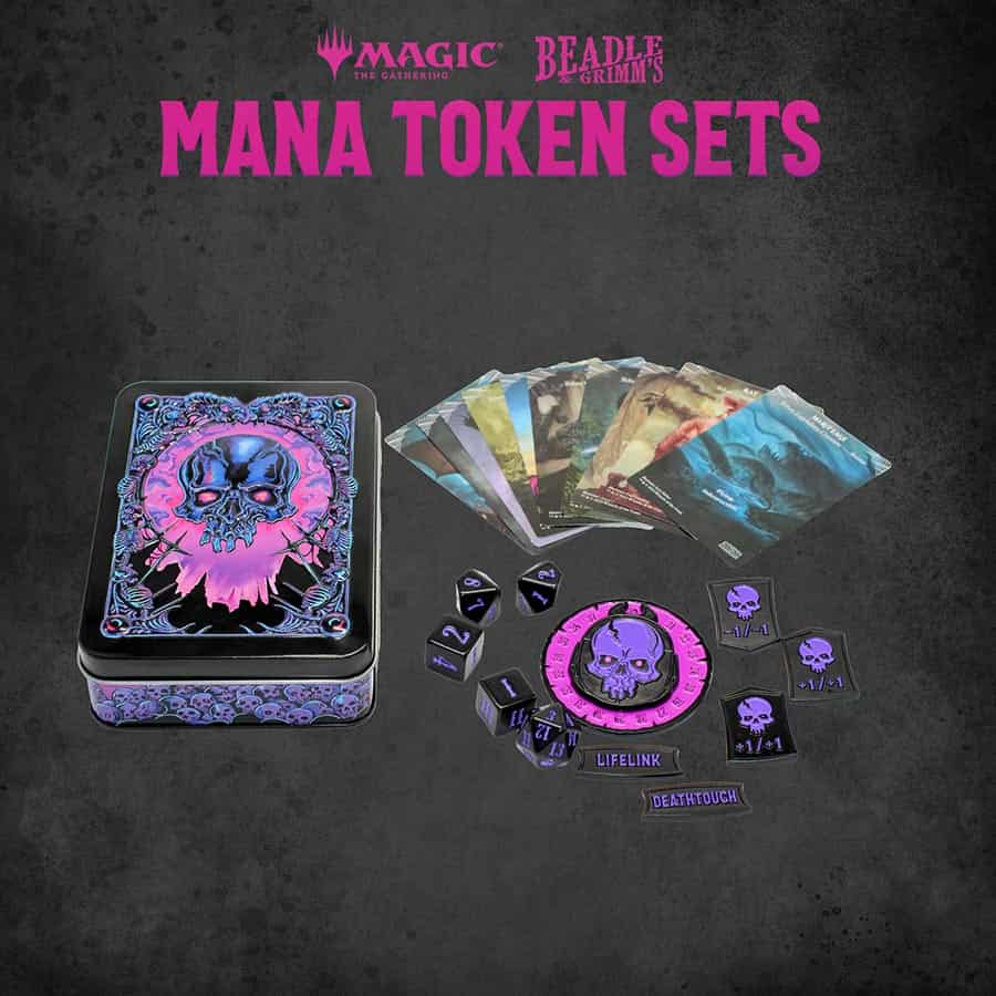 Black Mana Metal Token Set - Game On