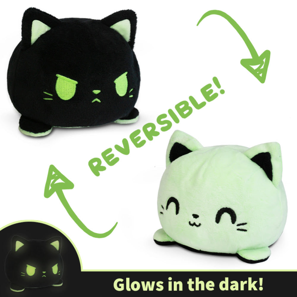 Black/Glow Cat - Reversible Plushie - Game On