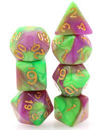 Blend Rose Red/Green Dice - Game On
