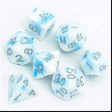 Blue Stone RPG Dice Set - Game On